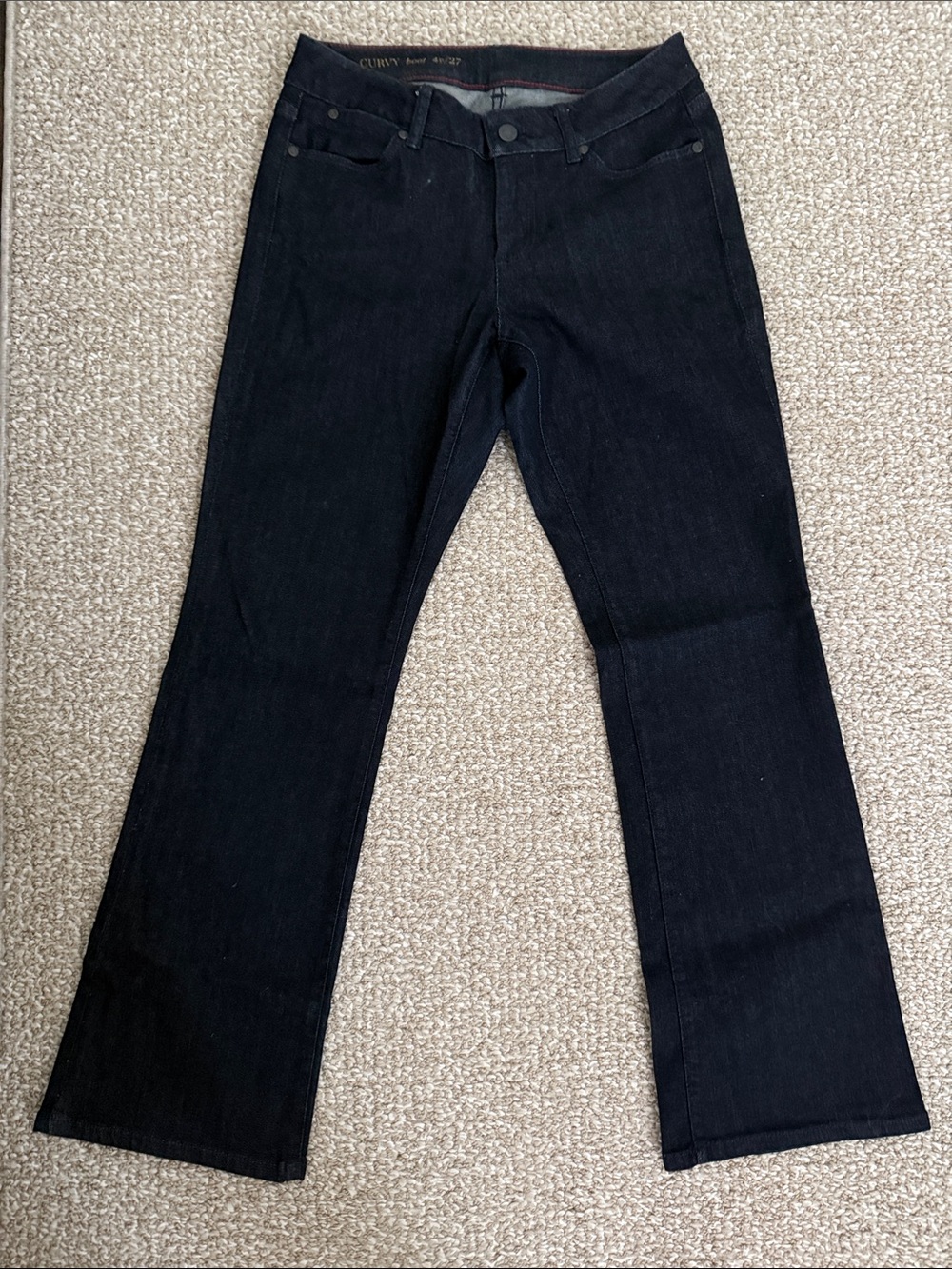 Talbots Dark Wash Curvy Bootcut Jeans